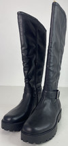 ZODIAC Black 1.75” Heel Tall Boots with Zipper and Buckle Women Size 9.5 NEW, Q5 - £93.29 GBP
