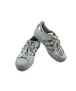 Adidas Originals Sneakers Women 7 M Superstar Shoes White Silver Leather... - $34.40 CAD