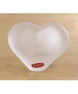 Vtg Svend Jensen Frosted Crystal HEART Bud VASE Paperweight Valentine 3.... - $22.84 CAD