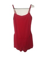 1 Pc Balera Women&#39;s Red Jumpsuit Romper Shorts Size XL - £31.39 GBP