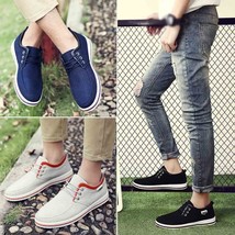 New Men&#39;s Shoes Flats High Quality Casual Shoes Large Size Handmade Loafers Shoe - £33.81 GBP
