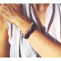 Bracelet Crystal Quartz, Lava Bead &amp; Sodalite Gemstone Bracelet Set - £77.50 GBP