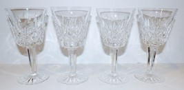 Stunning Vintage Set Of 4 Waterford Crystal Lismore 5 7/8&quot; Claret Wine Glasses - $102.46