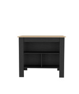 Kitchen Island Ada, Kitchen, Black / Light Pine - $274.99