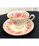 Royal Albert England Serena Tea Coffee Cup &amp; Saucer w/ Rose Bone China T... - £27.35 GBP