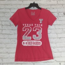 Under Armour Shirt Womens Medium Red Texas Tech Heatgear Red Raiders - £14.02 GBP