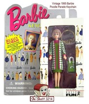 Vintage BARBIE Poodle Parade Keychain Basic Fun for Mattel 1995 NRFB - £12.49 GBP