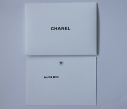 Authentic Chanel Blank Greeting Card &amp; Envelope All The Best 13cm - £7.89 GBP