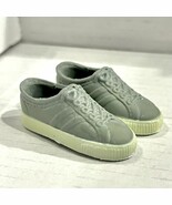 Barbie Ken Grey casual shoes ONLY | Gray sneakers White Soles Tennis Lac... - $205.59 MXN