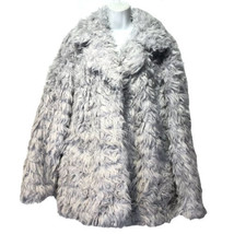 Avec Les Filles Womens Faux Fur Coat Jacket Size Large Hook Closure - $64.34