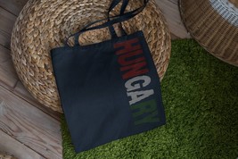 Stylish HUNGARY SIGN Canvas Tote - Perfect for Everyday Use or Travel - $15.99