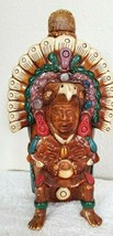 Mexico Aztec Mayan Folk Art Figural Beer Bottle Totem Real Stones Birdman - £54.95 GBP