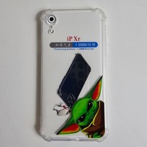 Soft Clear Phone Case For iPhone XR Mandalorian Angry Baby Yoda Grogu Star Wars - £3.85 GBP