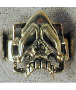 1 DELUXE SAD ACE SKULL HEAD SILVER BIKER RING BR195 mens jewelry RINGS NEW - $12.34