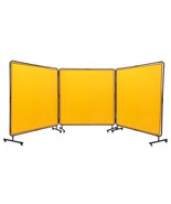 VEVOR Welding Screen with Frame, 6&#39; x 6&#39; 3 Panel Welding Curtain Screens... - $218.99