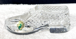 Older Waterford Crystal Tassel Loafer Golf Shoe Paperweight w Foil Tag 5... - $34.65