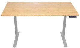 30" Adjustable Brown and Gray Stainless Steel Computer Desk - $20,396.20 MXN