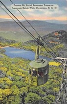Aerial Tramway Franconia Notch White Mountains NH 1939 linen postcard - £5.14 GBP