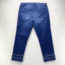 Michael Kors Dillion Relaxed Capri Jeans Womens 6 Stretch Denim Pants 32x26 - £16.75 GBP