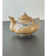 Vtg Yellow Dragonware Moriage  Teapot Mini 2.25” Tall - $224.00 MXN