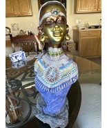 African Woman Bust Stunning Resin 15” - €73,06 EUR