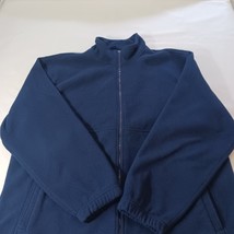 IZOD Men's Blue Full Zip Pockets Fleece Sweatshirt Long Sleeve Size XL image 9