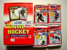 (20) Unopened 1990-91 Score NHL Hockey Series 1 packs-w/box/15/pack - $15.00