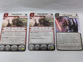 (3) Star Wars Imperial Assault Agent Blaise Villain Pack Cards - $9.71 CAD