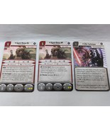 (3) Star Wars Imperial Assault Agent Blaise Villain Pack Cards - $128.52 MXN