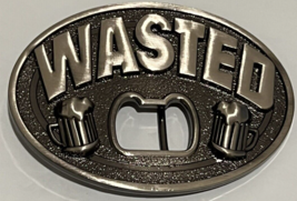 Wasted Beer Bottle Opener Novelty Belt Buckle Funny Humorous Modern Hip Hop - £9.14 GBP