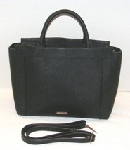 Rebecca Minkoff Black Grain Leather Shoulder Handbag Guc - £50.50 GBP