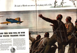 Magazine Ad* - 1942 - VULTEE Aircraft - World War 2 - (two-pages) e7 - £20.76 GBP