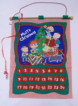 Rugrats Vtg Christmas Advent Calendar Colourful Felt Embellished Reusable - £31.56 GBP
