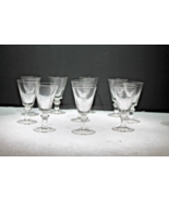 Vintage cut glass shot glasses - $63.31 CAD