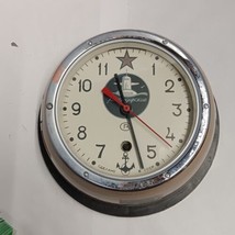 Vintage Russian Soviet B CCCP Navy Kauahguyckue Maritime Submarine Clock &amp; Key - £74.73 GBP