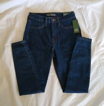 Wild Fable Women&#39;s Zippered High-Rise Skinny Blue Marker Jeans Size 6/28R - $20.02