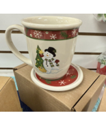 LONGABERGER 2004 Pottery Snowman Holiday Coffee/Tea Mug #30971 &amp; COSTER ... - €18,66 EUR