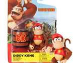 Nintendo Donkey Kong Diddy Kong 4&quot; Figure with DK Barrel Mint on Card - £19.88 GBP