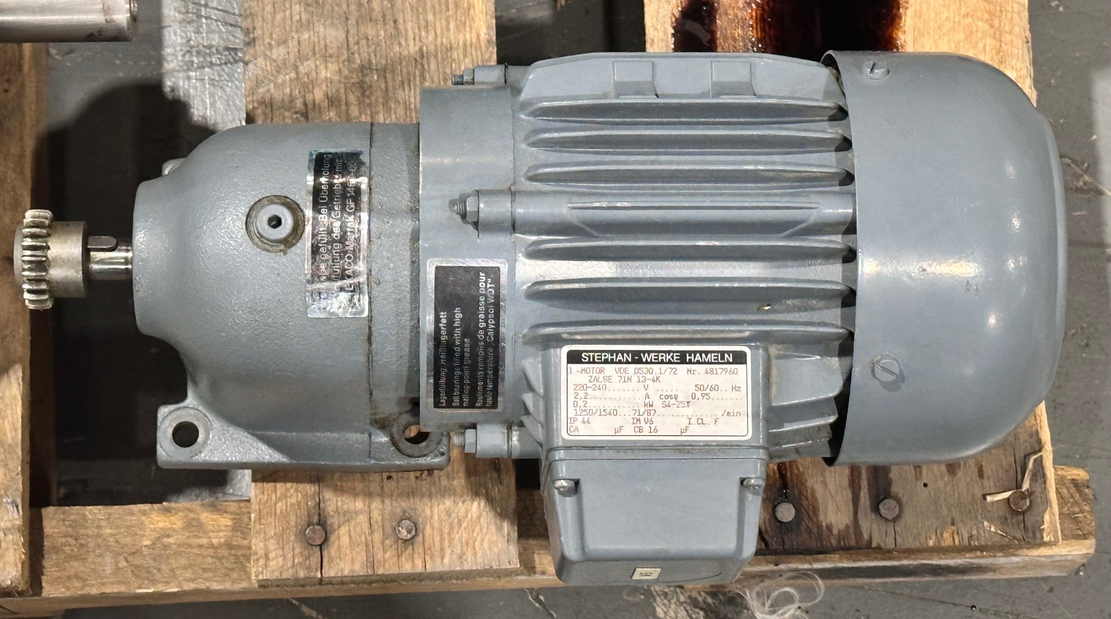 Stephan-Werke 4817960 AC Motor 0.2kW  - $215.00