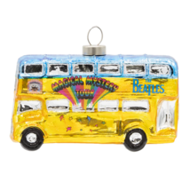 Beatles - Magical Mystery Tour Bus GLASS Ornament by Kat &amp; Annie - $34.60