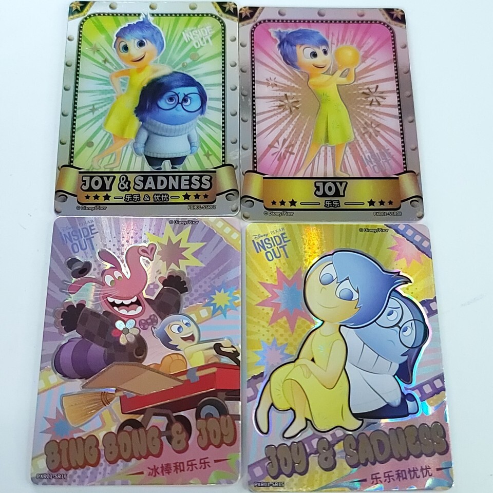 Inside Out Complete 4 Card Set Disney 100 Pixar 37th Anniversary Oscars ... - $14.30