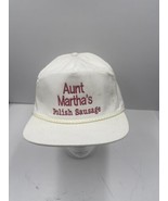 Vintage Aunt Martha’s Polish Sausage Snapback Rope Hat Cap Fair Carnival... - $762.19 MXN