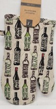 Fabric Tapestry Kitchen Oven Mitt (11&quot;) Lots Of Wine Bottles, Mabelle, Hc - £6.31 GBP