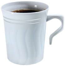 Fineline Settings Elegant Plastic Coffee Mugs-12 Ct. -Perfect for Partie... - $9.49+