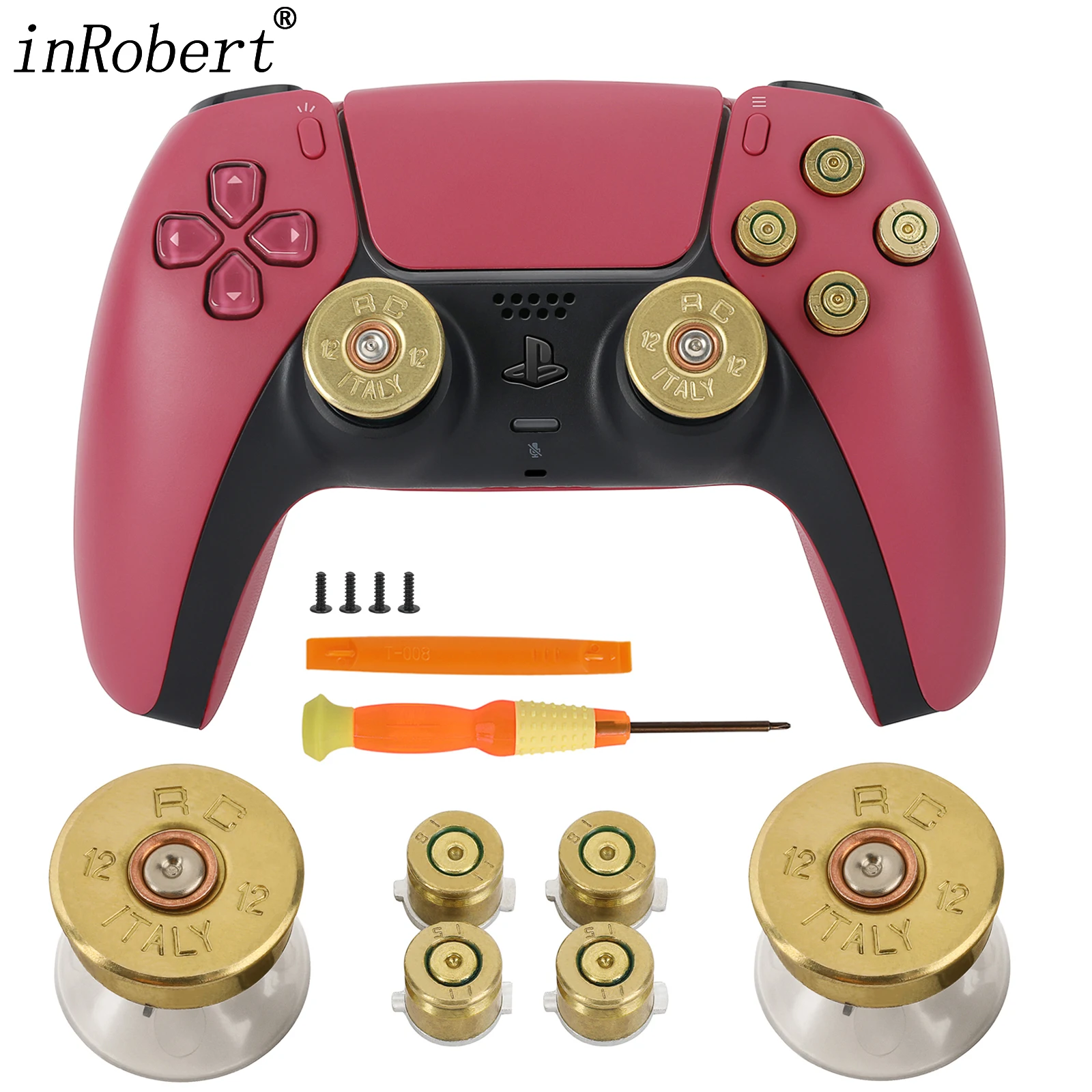 Replacement DIY Button for PS5 Controller Thumb Sticks Analog Grip Bullet - £19.28 GBP