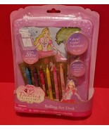 Barbie Doll Craft Activity Rolling Art Desk 12 Dancing Princesses Sticke... - £14.85 GBP