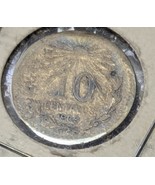 1909 Mexico Un Peso 10 centavos .800 Silver Coin  - $15.01 CAD
