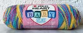Red Heart Baby Sport Pompadour Acrylic Blend Yarn - 1 Skein Starbrights Print - £14.92 GBP