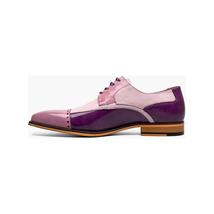 Stacy Adams Plaza Modified Cap Toe Oxford Shoes Leather Purple Multi 25608-540 image 5