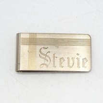 &quot;Stevie&quot; Inscribed Metal Money Clip - $14.84